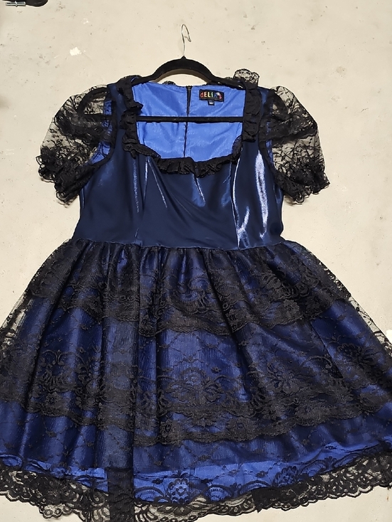 dELiA*s Dresses & Skirts - Nwot dELiA*s Navy Blue and Black Lace Costume Dress #69
